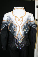 Black/White Showmanship Jacket, Ladies L, 5102B