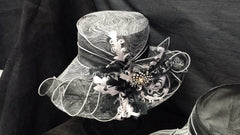 Black and White Swirls Hat