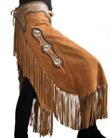 Designer British Tan Split Chinks, Ladies S, 8643-37