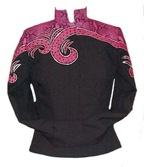SOLD Budget Jacket, Blk/Pink Snakeskin, Ladies M, 5006A