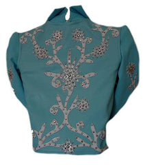 Budget Turquoise Lamb Vest Combo 5 Piece Pleasure Outfit, Girls M, 0672A-E