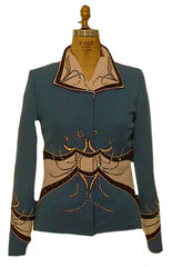 Blue Showmanship Outfit, Budget Friendly, Ladies L, 5080AB
