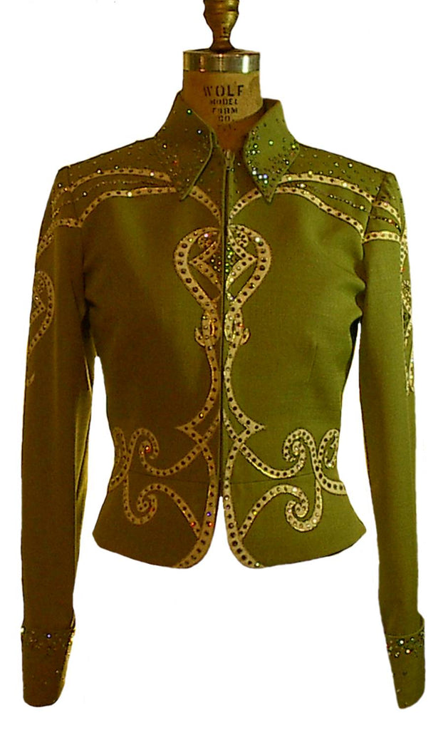Moss Green Showmanship Outfit, Ladies M, 1494AB
