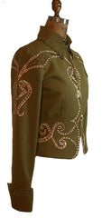 Moss Green Showmanship Outfit, Ladies M, 1494AB