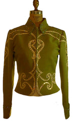 Moss Green Showmanship Outfit, Ladies M, 1494AB
