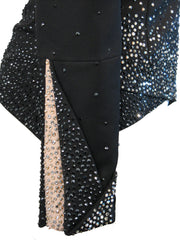 Black Designer Cut Pleasure Jacket w/Pants, Ladies S, 1857AB