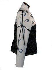 Budget Showmanship Jacket, Black and White, Ladies XL, 5114A