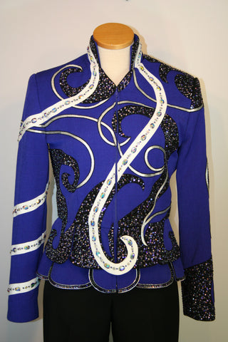 Royal Blue Ladies M Showmanship Jacket, 5290A