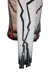 White Red Black Pleasure Showmanship Jacket, Ladies M, 5084C