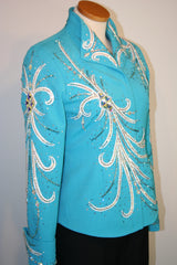 NOT AVAILABLE  Turquoise Showmanship Outfit, Ladies S, 5046AB