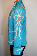 NOT AVAILABLE  Turquoise Showmanship Outfit, Ladies S, 5046AB