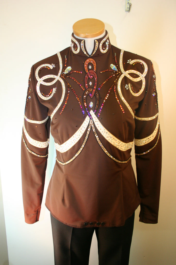Chocolate 3 pc Western Pleasure Outfit, Ladies L, 5063CDE