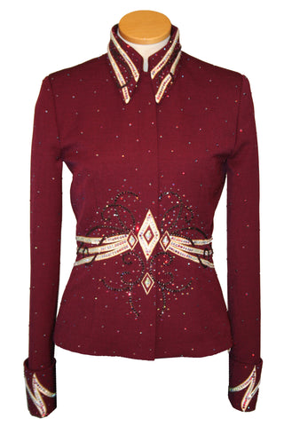 SOLD Burgundy Showmanship Outfit, Ladies M, 5754ABC