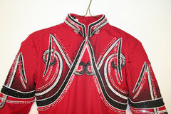 Girls S, Budget, Red Equitation Blouse with Pants/Belt 1686ABC