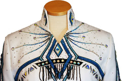 White with Royal/Black Pleasure Jacket, Ladies M, 1787c