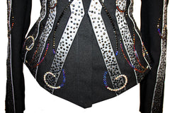 Black Showmanship/Pleasure Jacket, Ladies M, 1898A