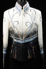 Black Showmanship Jacket w/matching Long Skirt, Ladies M, 1898BC