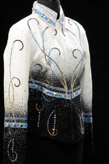 Black Showmanship Jacket w/matching Long Skirt, Ladies M, 1898BC