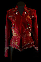 Ladies Burgundy 3 Piece Outfit 1559A-C