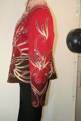 Black, Red, White Jacket, Ladies L