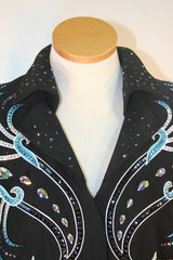 Black Rail Jacket w/Turquoise, Ladies L 5146A