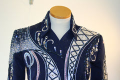 SOLD #5068ABC Navy 4 pc Showmanship or Pleasure Show Jacket Outfit, Ladies S,