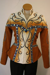 Navy and Bronze Showmanship Outfit, Ladies M, 5317AB