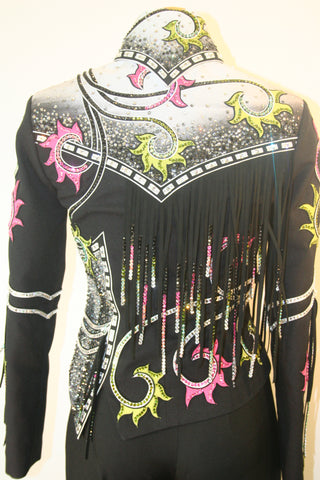 #1165 Black/Grey Pleasure Jacket, Pleasure,  Size M