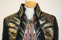 Black, Gold, Red Jacket, Ladies L, 1465A