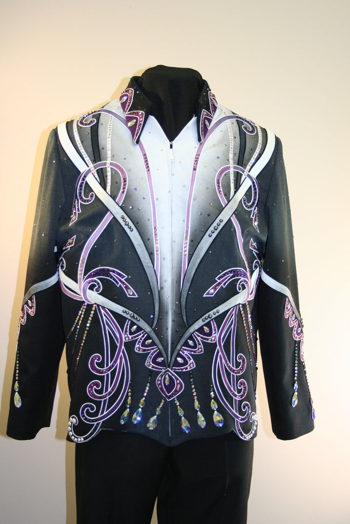 Budget Black and Purple Showmanship Outfit, Ladies XL, 1897AB
