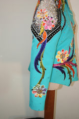 Turquoise Show Jacket, Girls L, 5355A