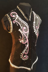 Black and Pink Vest, Ladies M, 5374A