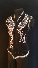 Black and Pink Vest, Ladies M, 5374A
