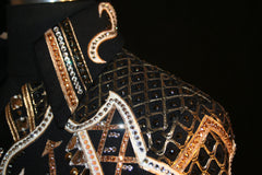 Black, Gold, Tan Show Jacket, Ladies L, 8637-40