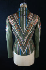 2201 Show Jacket, Moss/Rust, Ladies M, 8643-42