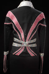 Black/PInk/White Jacket/Pant Outfit 5257CD