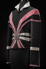 Black/PInk/White Jacket/Pant Outfit 5257CD