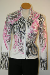 Showmanship Outfit, Ladies S, Black, White and Pink 5142AB