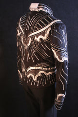 #1402 Black Stretch Jacket, Ladies L, 6798-19