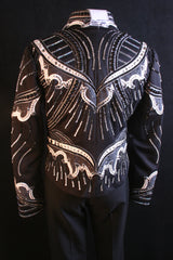 #1402 Black Stretch Jacket, Ladies L, 6798-19