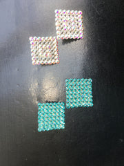 Earrings, Solid Swarovski Crystals, Lightweight