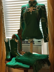 Emerald Green Horsemanship Outfit, Ladies M, 5313ABCD