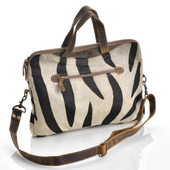P9 Zebra and Leather Bag