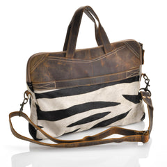P9 Zebra and Leather Bag