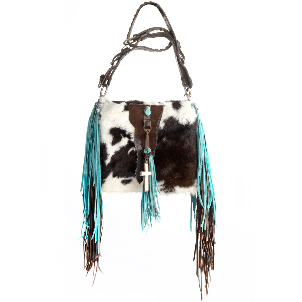 PV Purses, "MedicineBow" Black/White Hair on