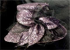 Amethyst, Charcoal and Black Sparkling Hat